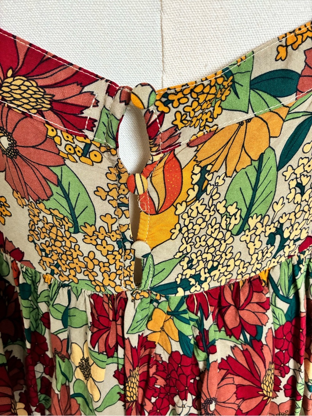NATURAL LIFE Floral Sundress with Spaghetti Straps - Picture 4 of 5